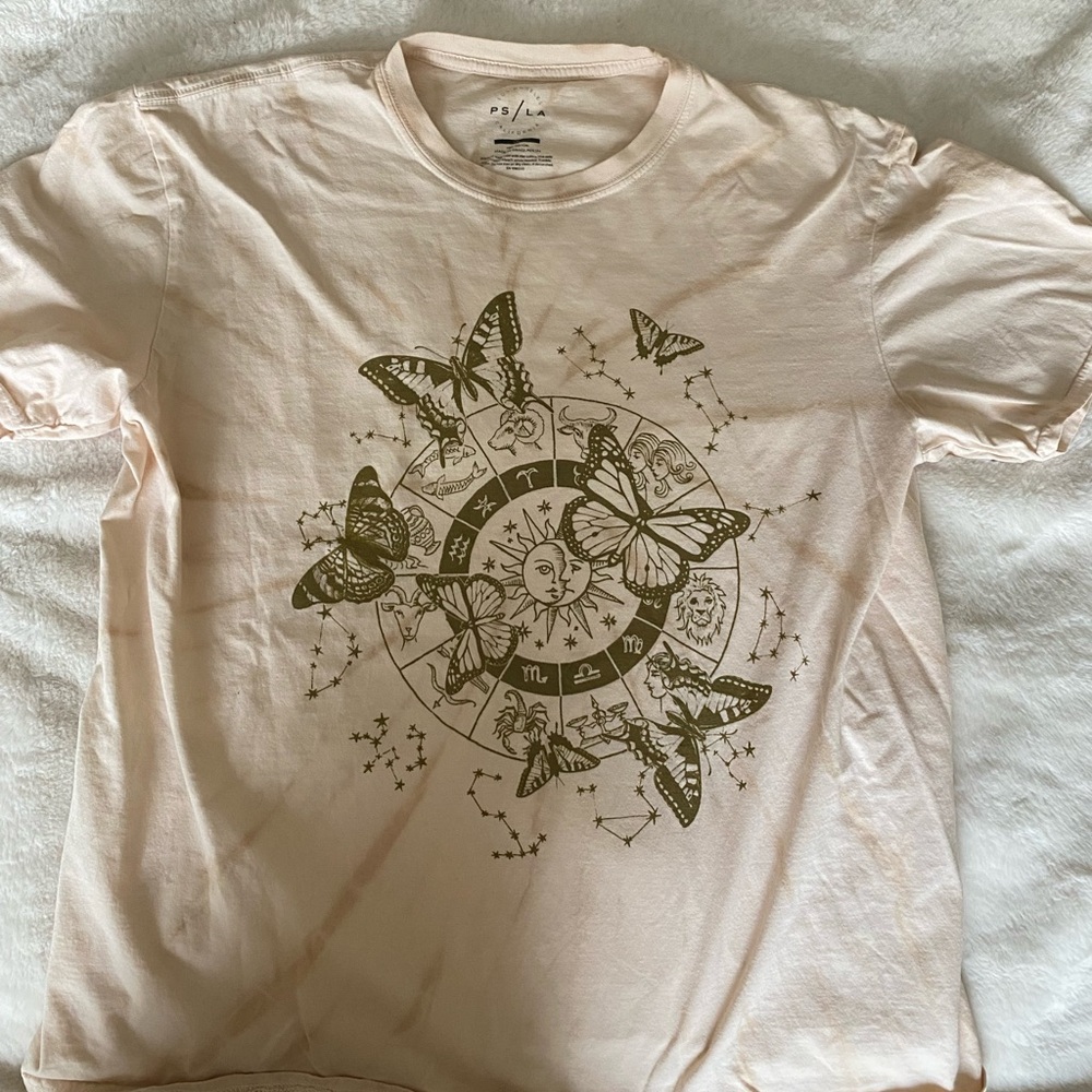 PACSUN BUTTERFLY TIE-DYE TOP